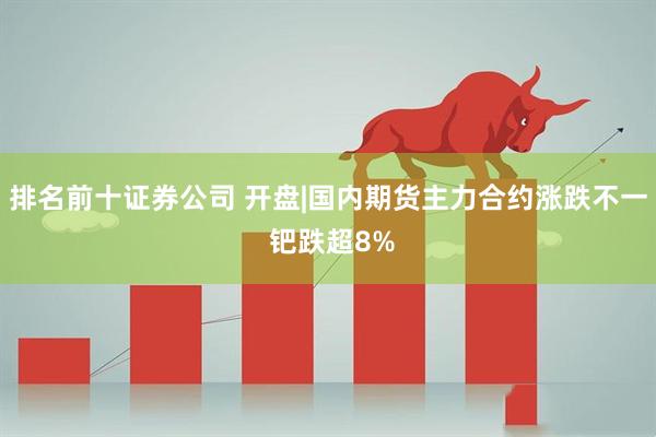 排名前十证券公司 开盘|国内期货主力合约涨跌不一 钯跌超8%